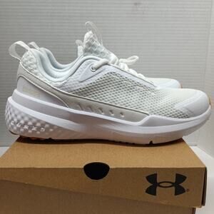 Under Armour Project Rock BSR 5 UA Shoes Women Size 8.5 White Gum Cross Training